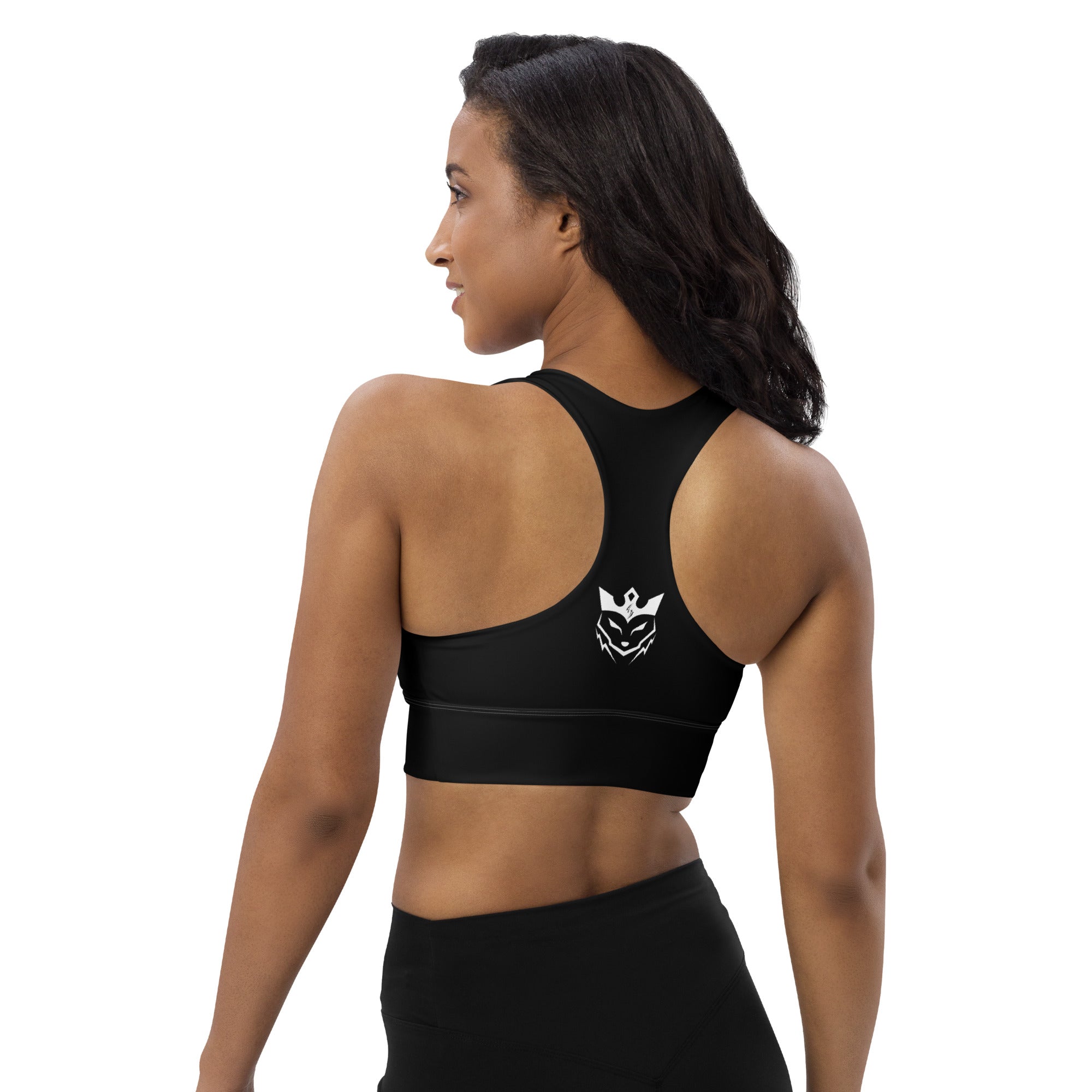 SavageWolf™ | Black&White Premium Longline Sports Bra