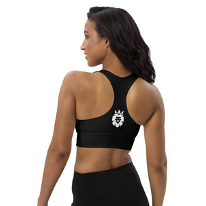 SavageLyon™ | Black&White Premium Longline Sports Bra