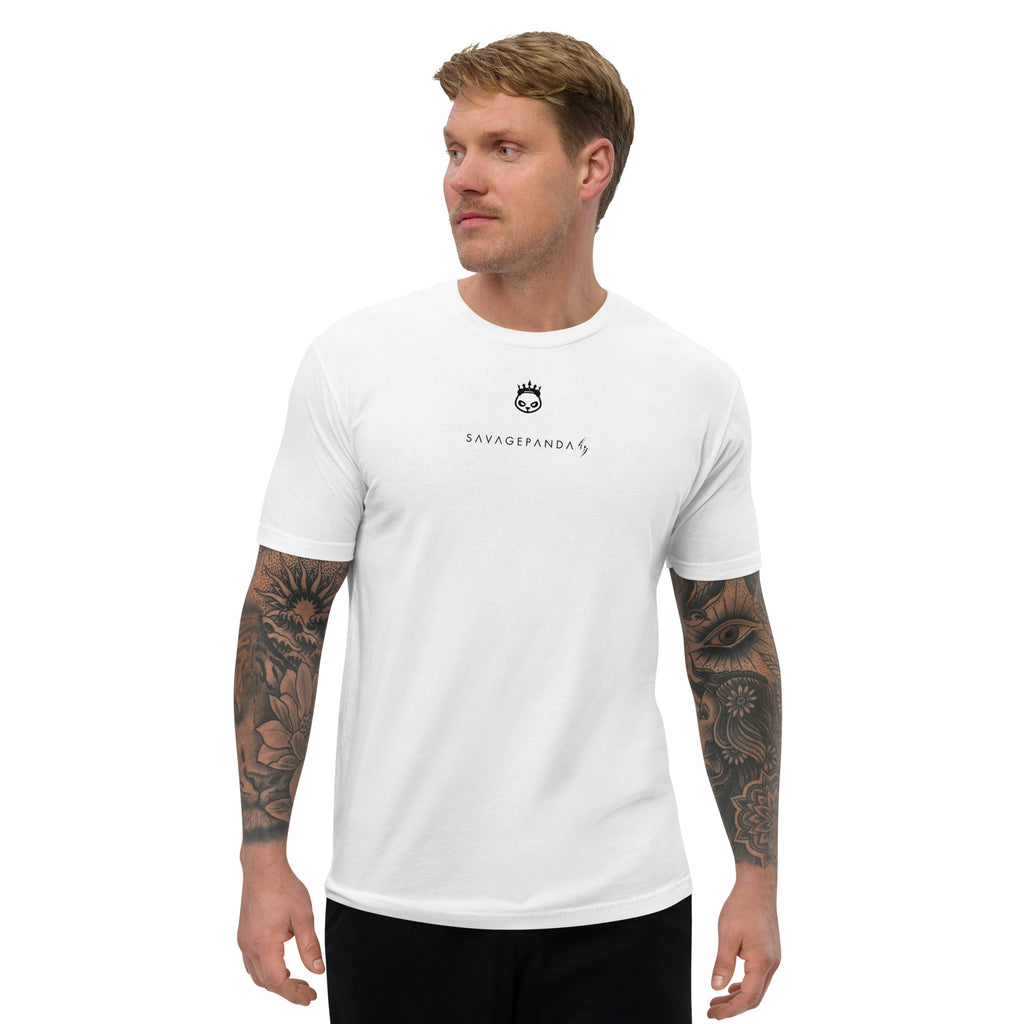 SavagePanda™ | Black&White Elite Men’s Fitted Sport T-Shirt