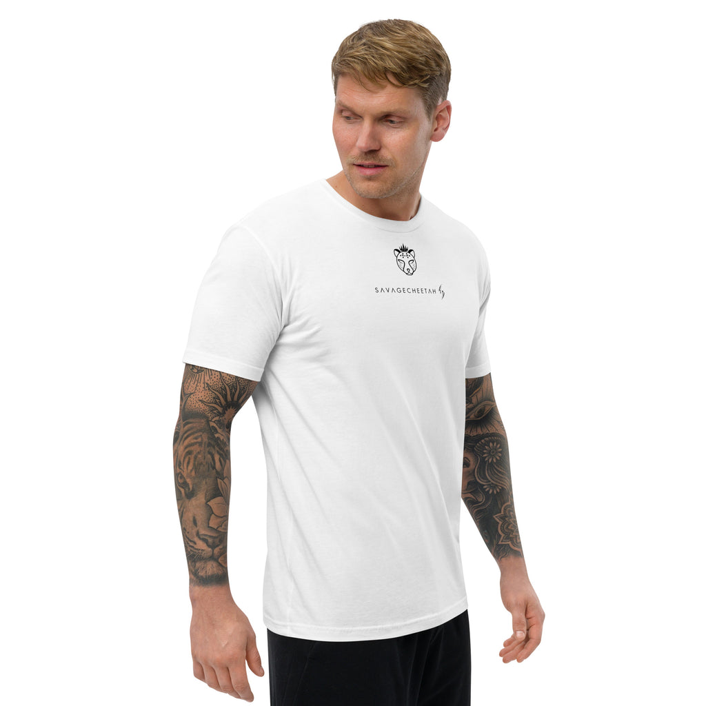 SavageCheetah™ | Black&White Elite Men’s Fitted Sport T-Shirt