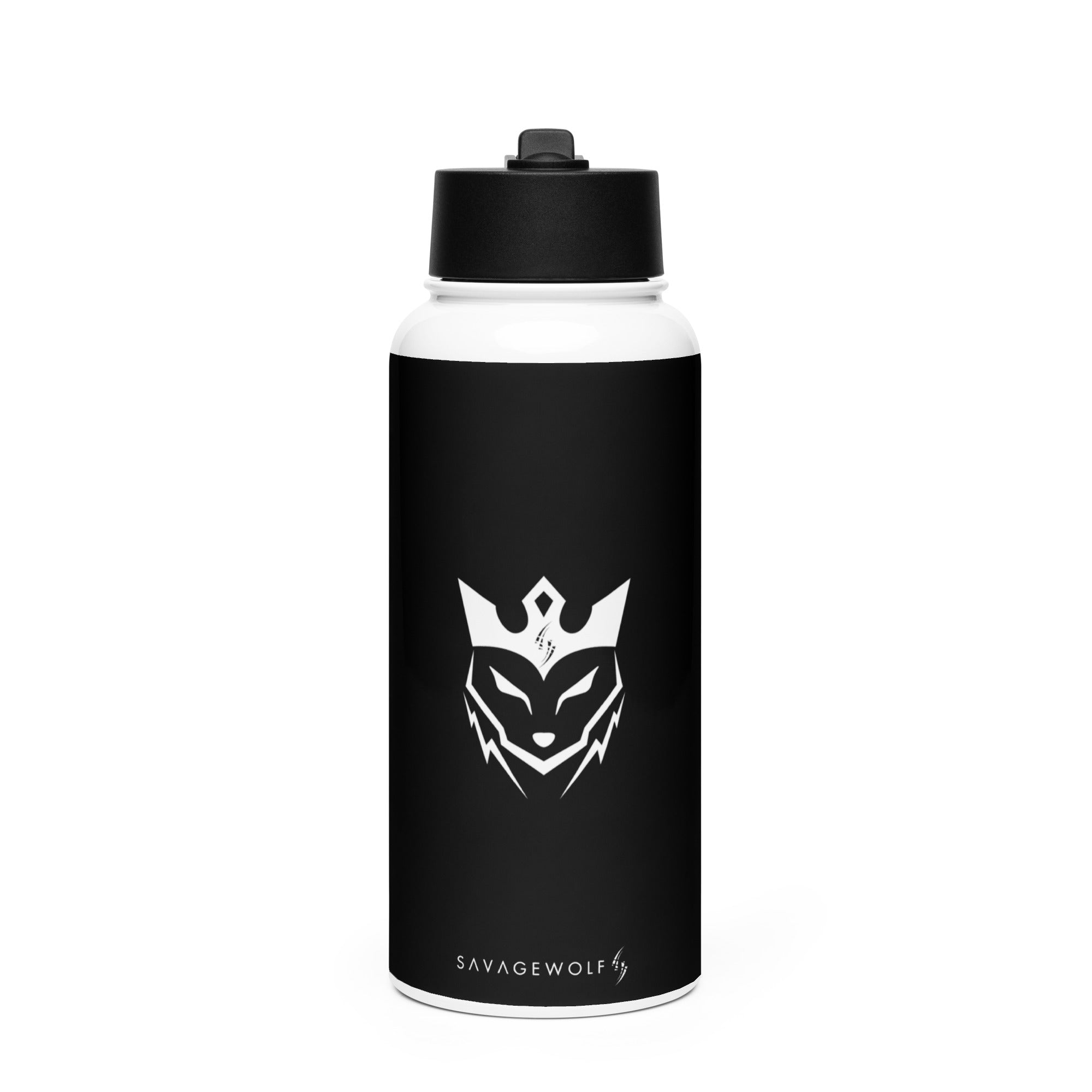 SavageWolf™ | Black&White Premium stainless steel water bottle