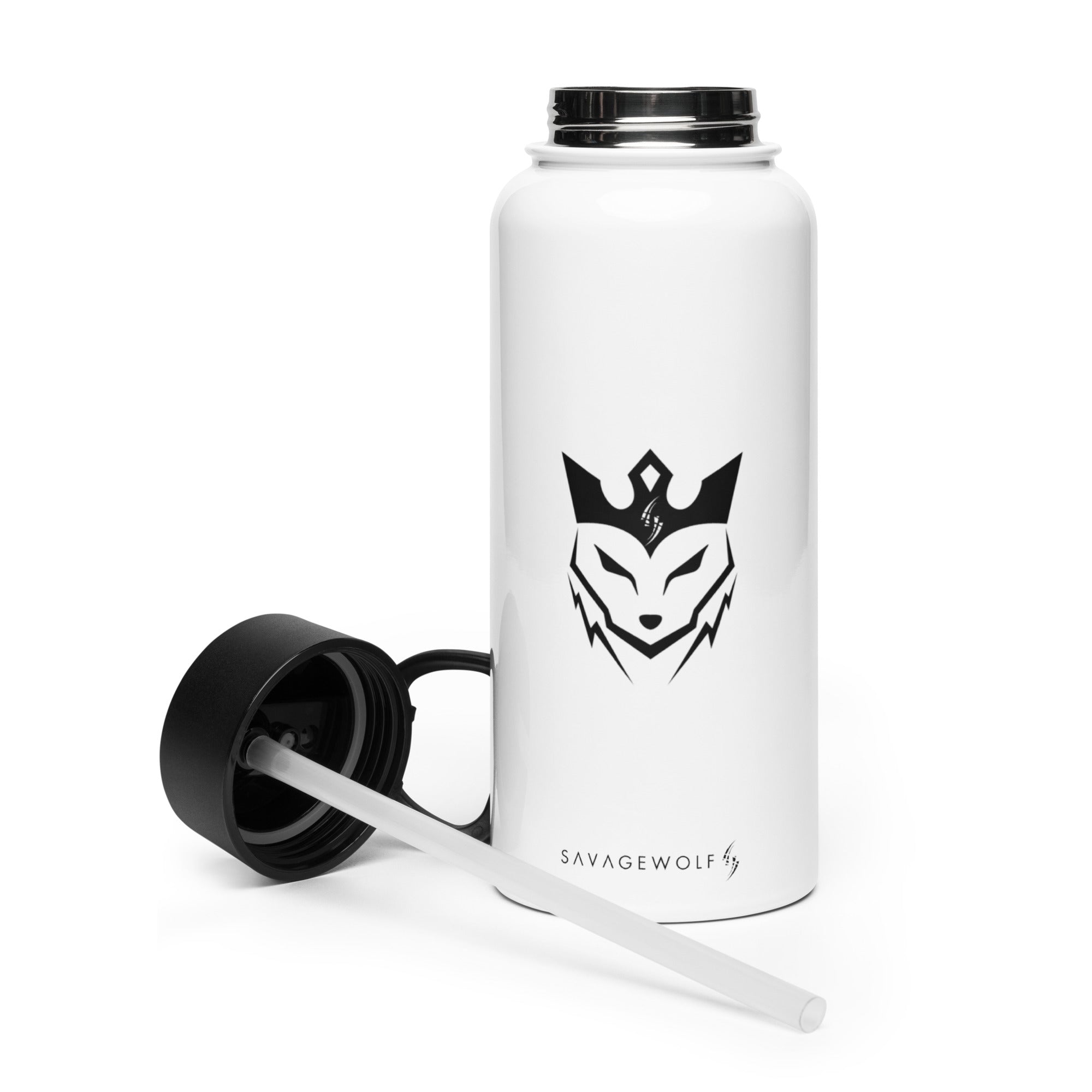 SavageWolf™ | Black&White Premium stainless steel water bottle