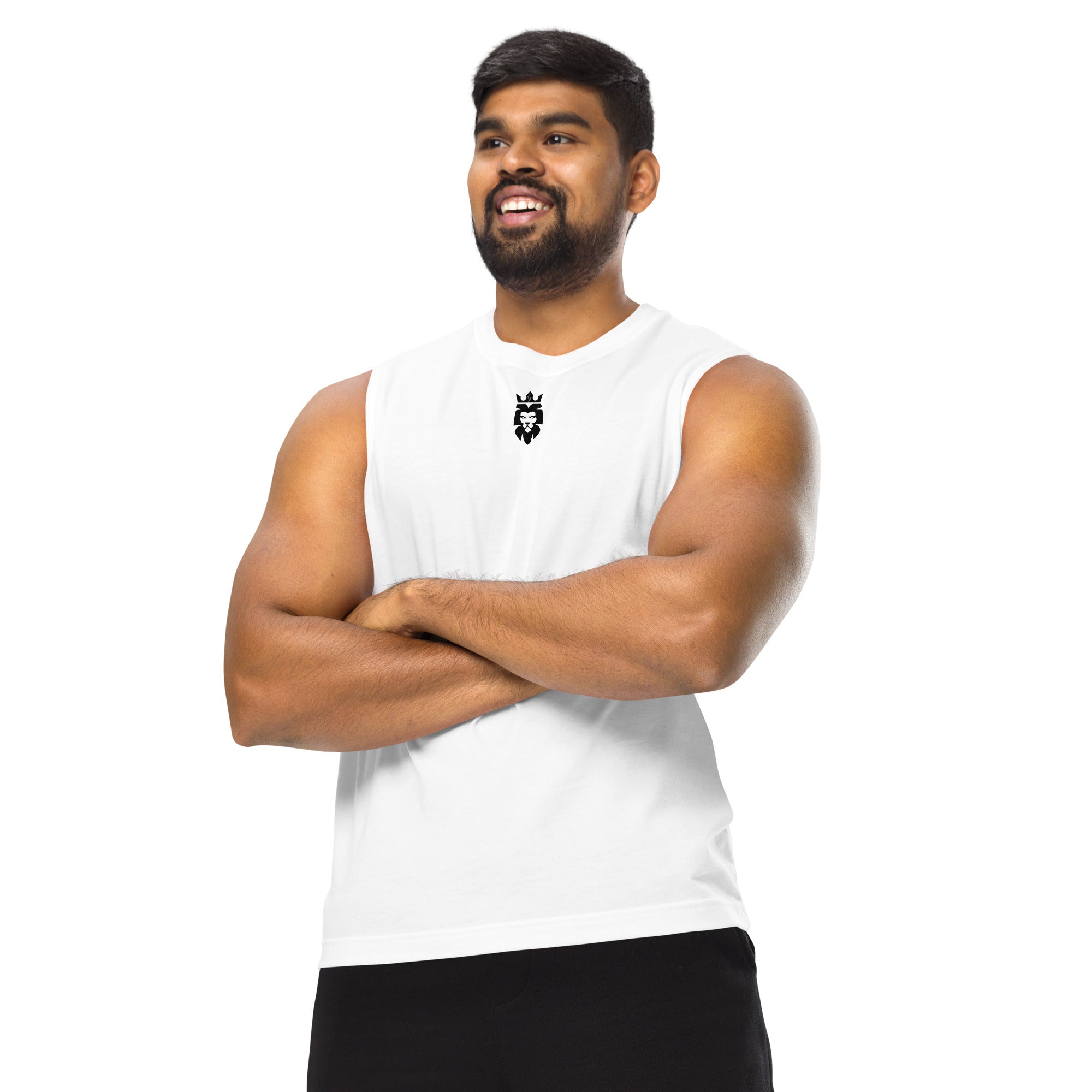 SavageLyon™ | Black&White Sleeveless Muscle Shirt